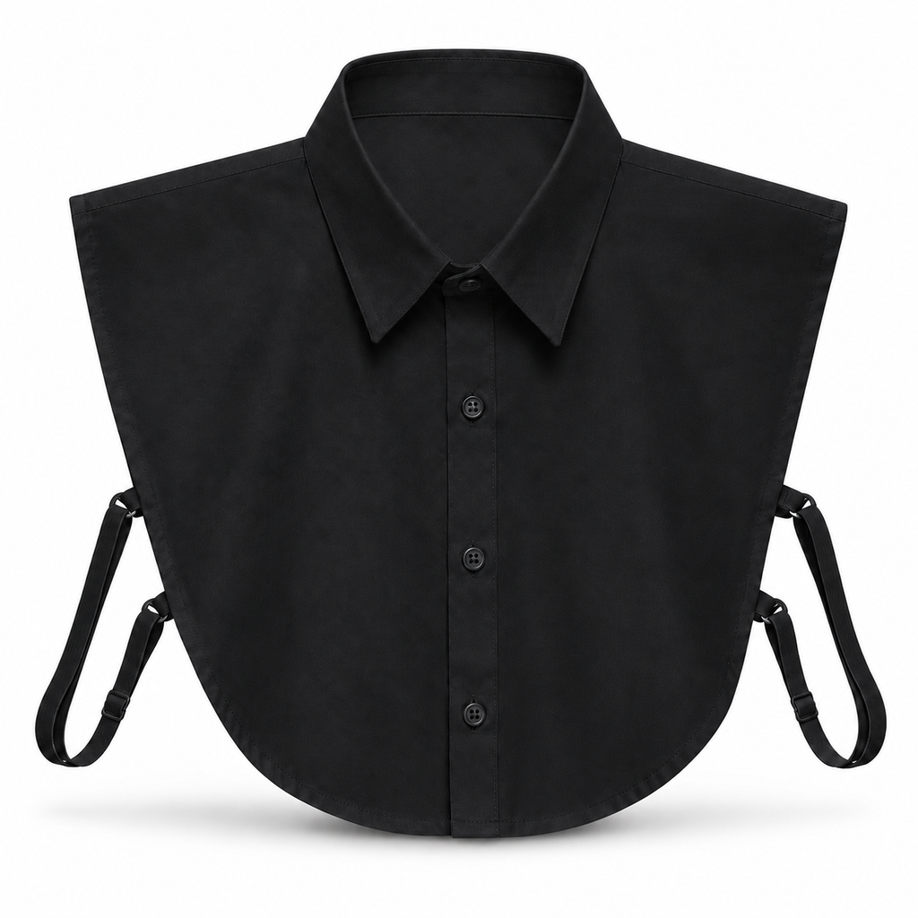 HAYZO Black Detachable False Shirt Collar for Women | Layering Accessory