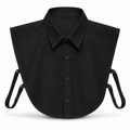 HAYZO Black Detachable False Shirt Collar for Women | Layering Accessory